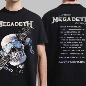 Megadeth Canada 2026 Tour Two Sided Unisex T-Shirt